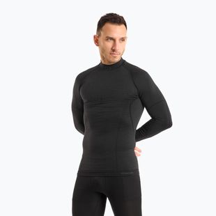 Férfi termoaktív felső Mico Odor Zero Mock Neck nero