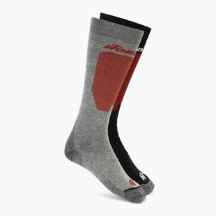 Sízokni Nordica Uni 2.0 2 db grey/ red+black/ red