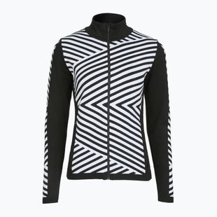 Női thermo pulóver Newland Coral Full Zip black/white