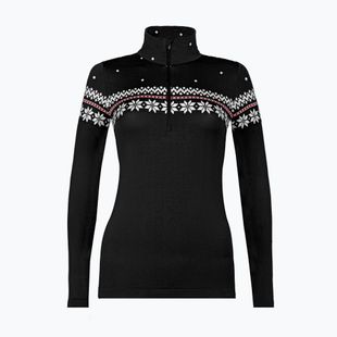 Női thermo pulóver Newland Hilde Half Zip black/white