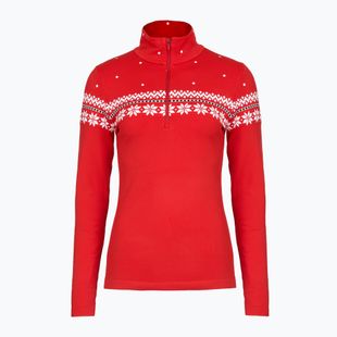 Női thermo pulóver Newland Hilde Half Zip red/white