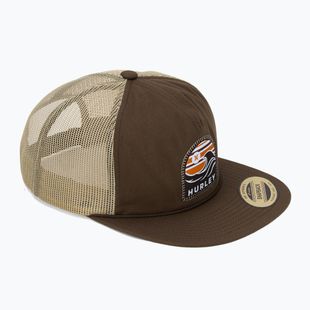 Férfi Hurley Mavericks Trucker bársony barna baseball sapka