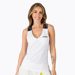 Női teniszpóló Diadora Clay L. Tank fehér 102.174118