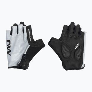 Férfi Northwave Active Rövid ujjú kerékpáros kesztyű világosszürke