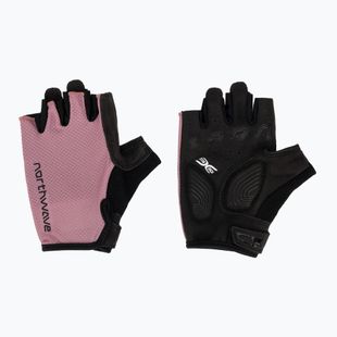 Női kerékpáros kesztyűk Northwave Active Max Short Finger dusty malva