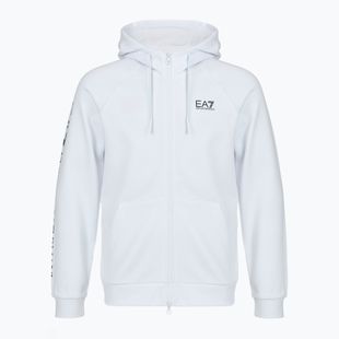 Férfi Emporio Armani EA7 Train Logo Series Extended Logo Hoodie Fz fehér/fekete
