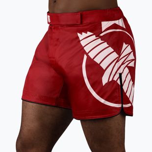 Férfi Hayabusa Icon Mid-Thigh MMA edzőnadrág piros/fehér