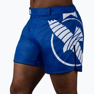 Férfi Hayabusa Icon Mid-Thigh MMA edzőnadrág kék/fehér