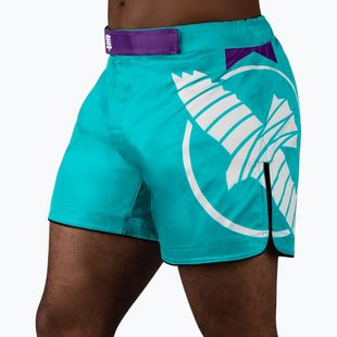 Férfi Hayabusa Icon Mid-Thigh MMA edzőnadrág teal/fehér
