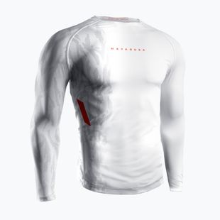 Férfi hosszú ujjú rashguard Hayabusa Apex Rash Guard white/coral