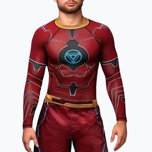 Hayabusa férfi hosszú ujjú rashguard Marvel's Iron Man piros
