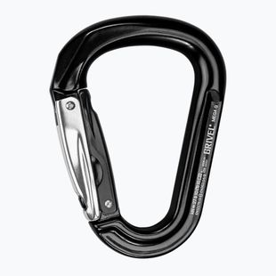 Mászókarabiner Grivel Mega K6G Twin Gate black/black