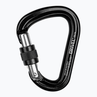 Mászókarabiner Grivel Delta K5N Screw Lock black/black