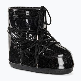 Női Moon Boot Icon Low Glitter fekete hócsizma