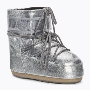 Női Moon Boot Icon Low Glitter ezüst hócsizma