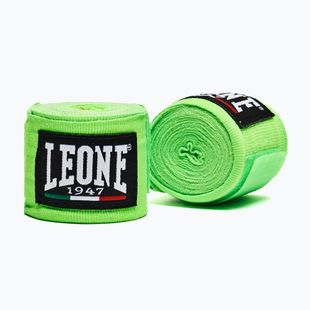 Bokszoló kézbandázsok Leone 1947 Hand Wraps 350 cm fluorescent green