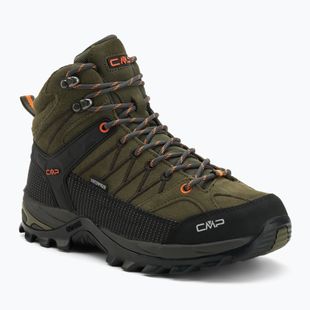 Férfi trekking cipő CMP Rigel Mid Wp olive/flame