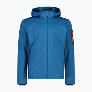 Férfi CMP softshell dzseki 39A5027 Zip Hood pacific/ocean