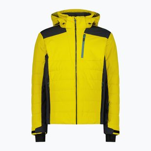 Férfi sídzseki CMP 35W0127 Zip Hood gold green