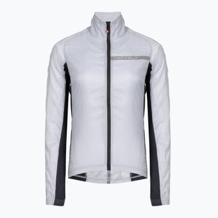 Női kerékpáros dzseki Castelli Squadra Stretch silver gray/dark gray