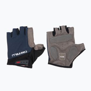 Férfi kerékpáros kesztyű Castelli Entrata V belga kék