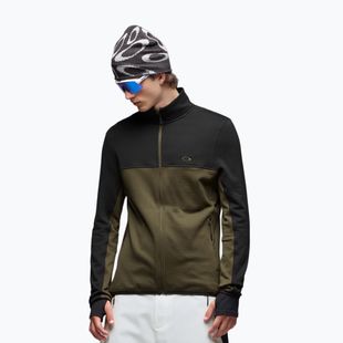Férfi pulóver Oakley Canopy FZ blackout/deep olive