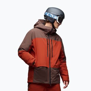 Férfi síkabát Oakley Canopy Pro Insulated dark umber/flame red