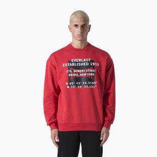 Férfi pulóver Everlast Streetwear Crewneck red/black