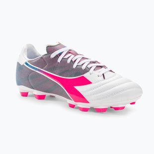 Férfi Diadora Brasil Elite Veloce GR LPU futballcipő fehér/rózsaszín fluo/kék fluo