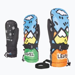 Gyerek snowboardkesztyűk Level Junior Mitt pk rainbow
