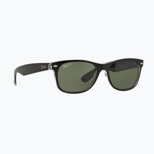 Napszemüveg Ray-Ban New Wayfarer Classic matte black transparent/green g-15