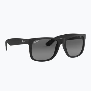 Napszemüveg Ray-Ban Justin Classic matt black gum/dark grey