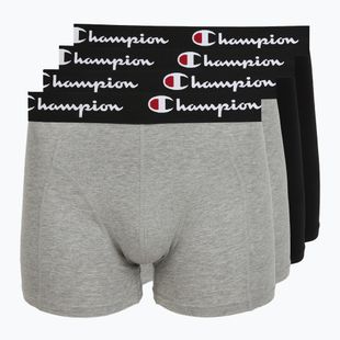 Férfi boxer nadrág Champion Trunk Knit oxford grey melange/oxford grey melange/black
