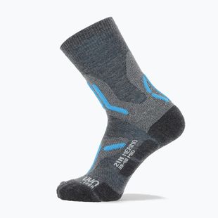 Női zokni Uyn Trekking 2IN Merino Mid mid grey/turquoise