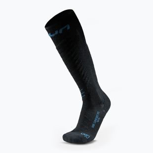 Férfi sízokni UYN Ski One Comfort Fit black/blue poseidon