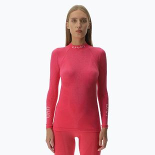 Női thermo hosszú ujjú felső UYN Elevation Biomorph LS Turtle Neck pink yarrow