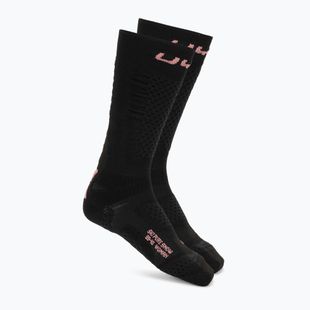 Női sízokni UYN Ski One Pure Snow black/pink