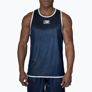 Férfi kétoldalas tank top Leone Double Face Boxing Singlet kék/vörös AB214