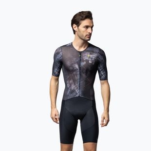 Férfi kerékpáros öltöny Alé Mirror fekete