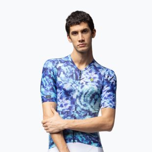 Férfi kerékpáros mez Alé Clorofilla blue combo