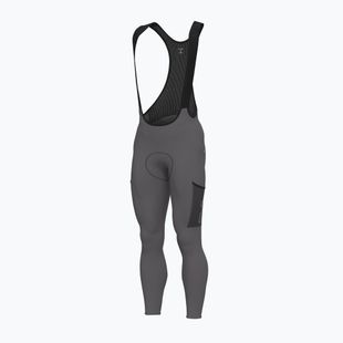 Férfi kerékpáros nadrág Alé Stones Cargo 2.0 Bibtights acciaio/steel