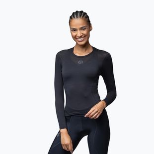 Női kerékpáros izzadságelvezető felső Alé Merino LS nero/black
