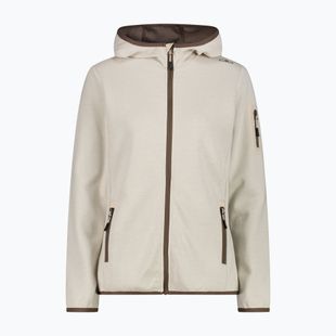 Női trekking pulóver CMP 34H6376 Fix Hood cream/off white