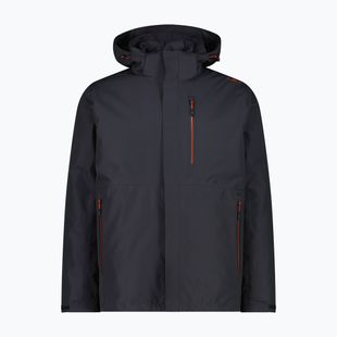 Férfi bélelt kabát CMP 36Z2257D Zip Hood Detachable Inn antracite
