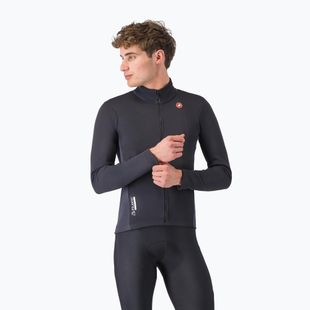 Férfi kerékpáros dzseki Castelli Entrata 2 light black/dark gray