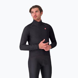 Férfi kerékpáros dzseki Castelli Emergency 3 Rain Jacket light black