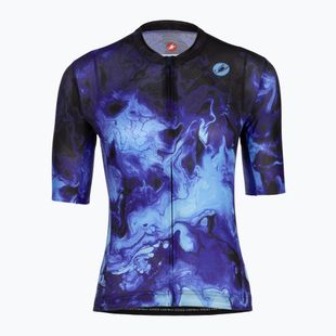 Női kerékpáros mez Castelli Cosmic Vortex multicolor violet blue
