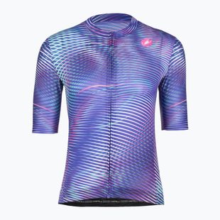 Női kerékpáros mez Castelli Cosmic Vortex multicolor ultraviolet rose