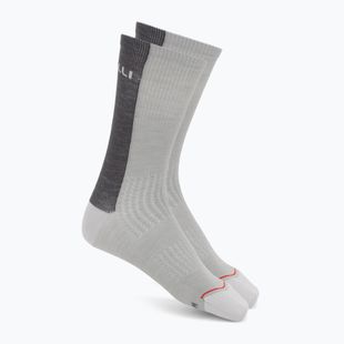 Férfi zokni Castelli Castelli Logo 18 Merino Sock silver gray/dark gray
