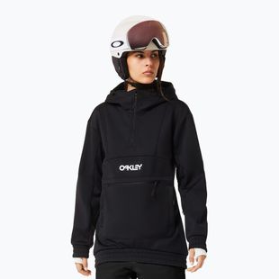 Női softshell kapucnis pulóver Oakley TNP Nose Grab Softshell Hoodie blackout/white